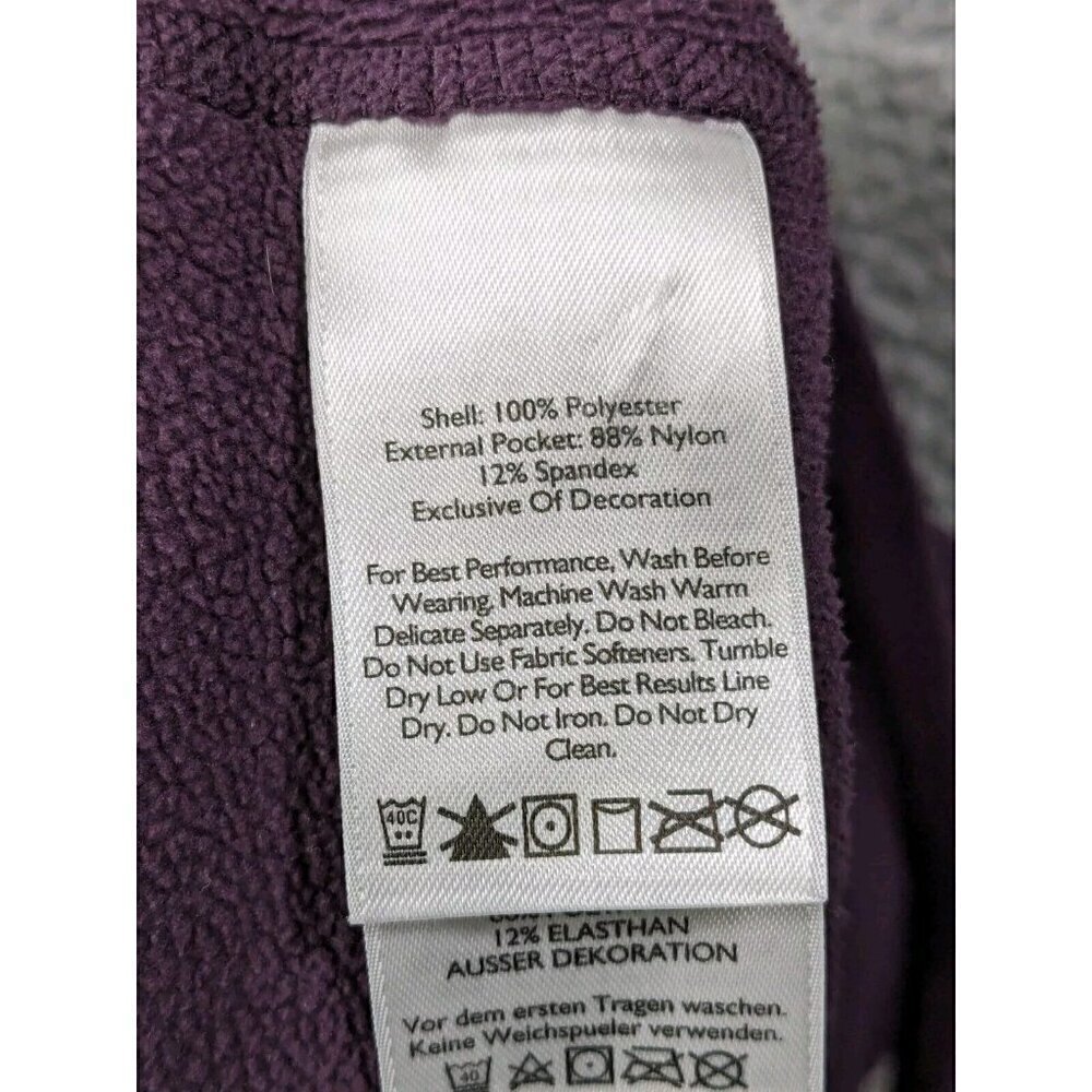 Eddie Bauer First Ascent Fleece Pullover Womens Small Sweater Jacket Purple - Picture 4 of 12